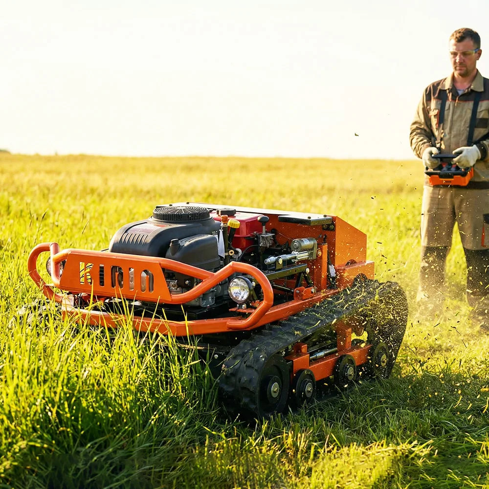LANDWARD CM800BL Crawler Remote Control Lawn Mower | 10HP Diesel | CE Certified