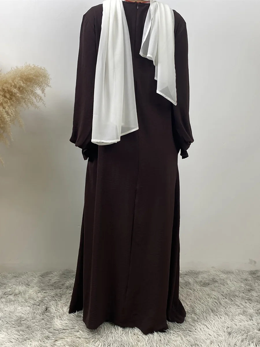 Luxury Dubai Kaftan Abaya with Pockets - Elegant Long Dress for Women | Ramadan & Eid