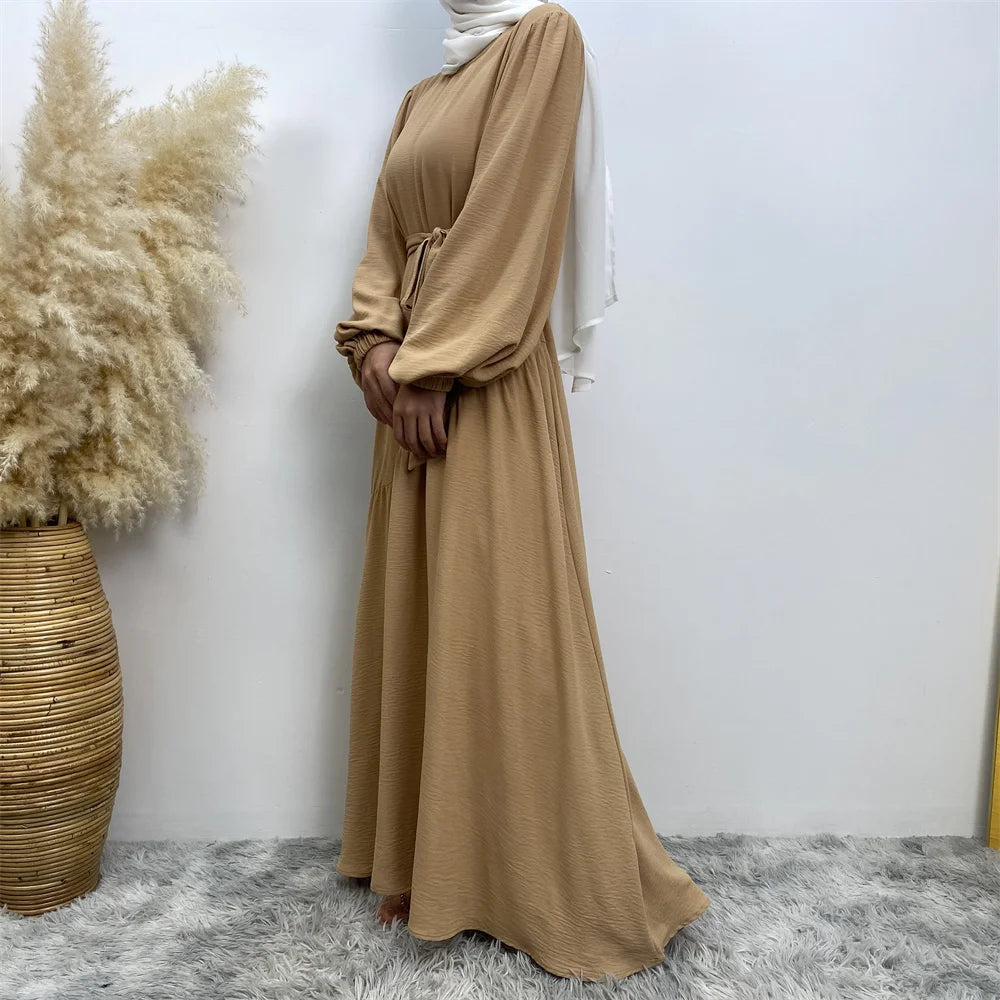 Muslim Fashion Abaya Dress - Long Sleeve Turkish Modest Wear