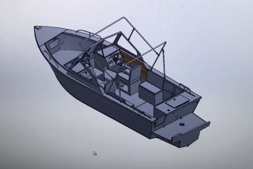 16ft Aluminum Sport Fishing Boat - 6 Person Capacity with 150-300HP Outboard Motor