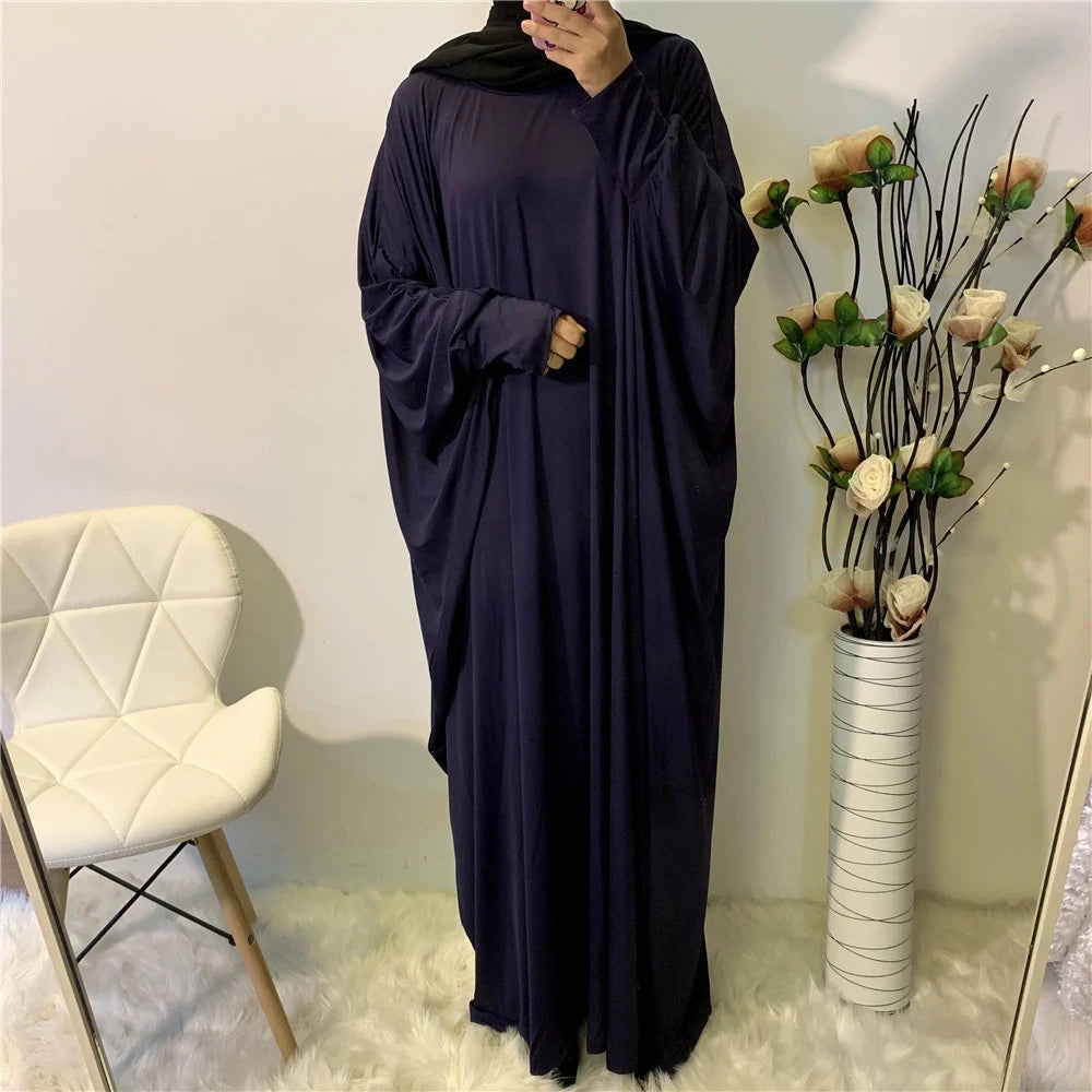 Batwing Sleeve Prayer Dress - Traditional Pullover Abaya