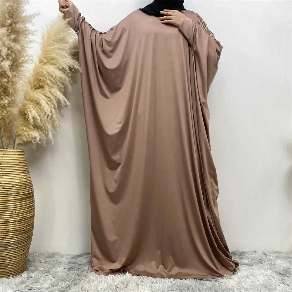 Batwing Sleeve Prayer Dress - Traditional Pullover Abaya