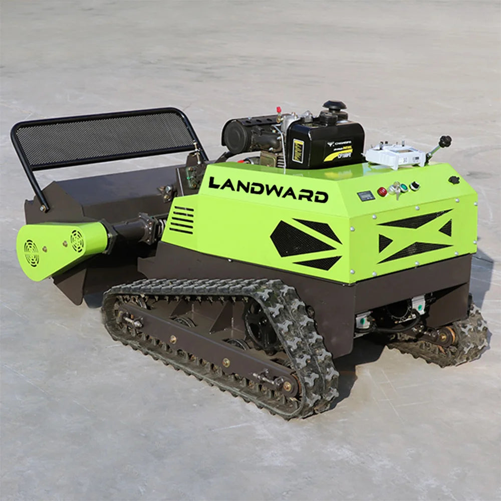 LANDWARD CM800BL Crawler Remote Control Lawn Mower | 10HP Diesel | CE Certified