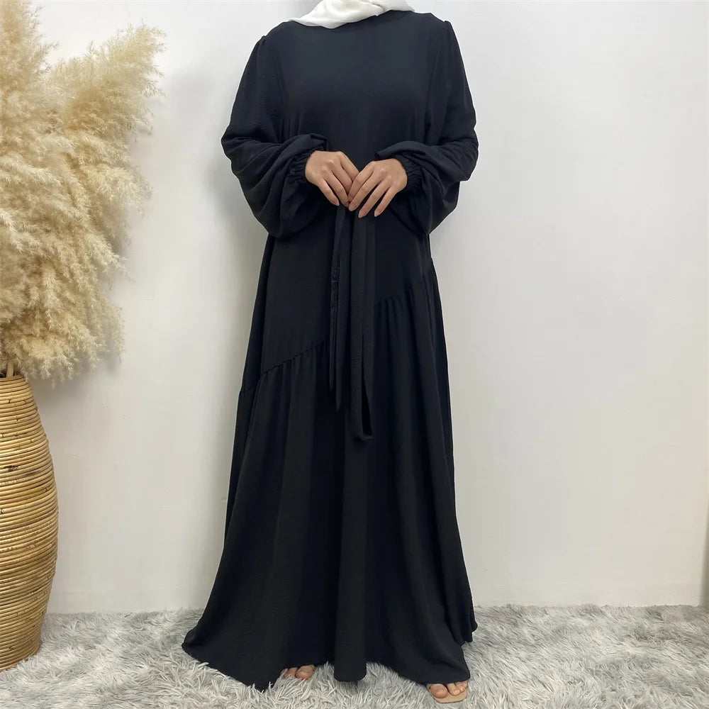 Muslim Fashion Abaya Dress - Long Sleeve Turkish Modest Wear