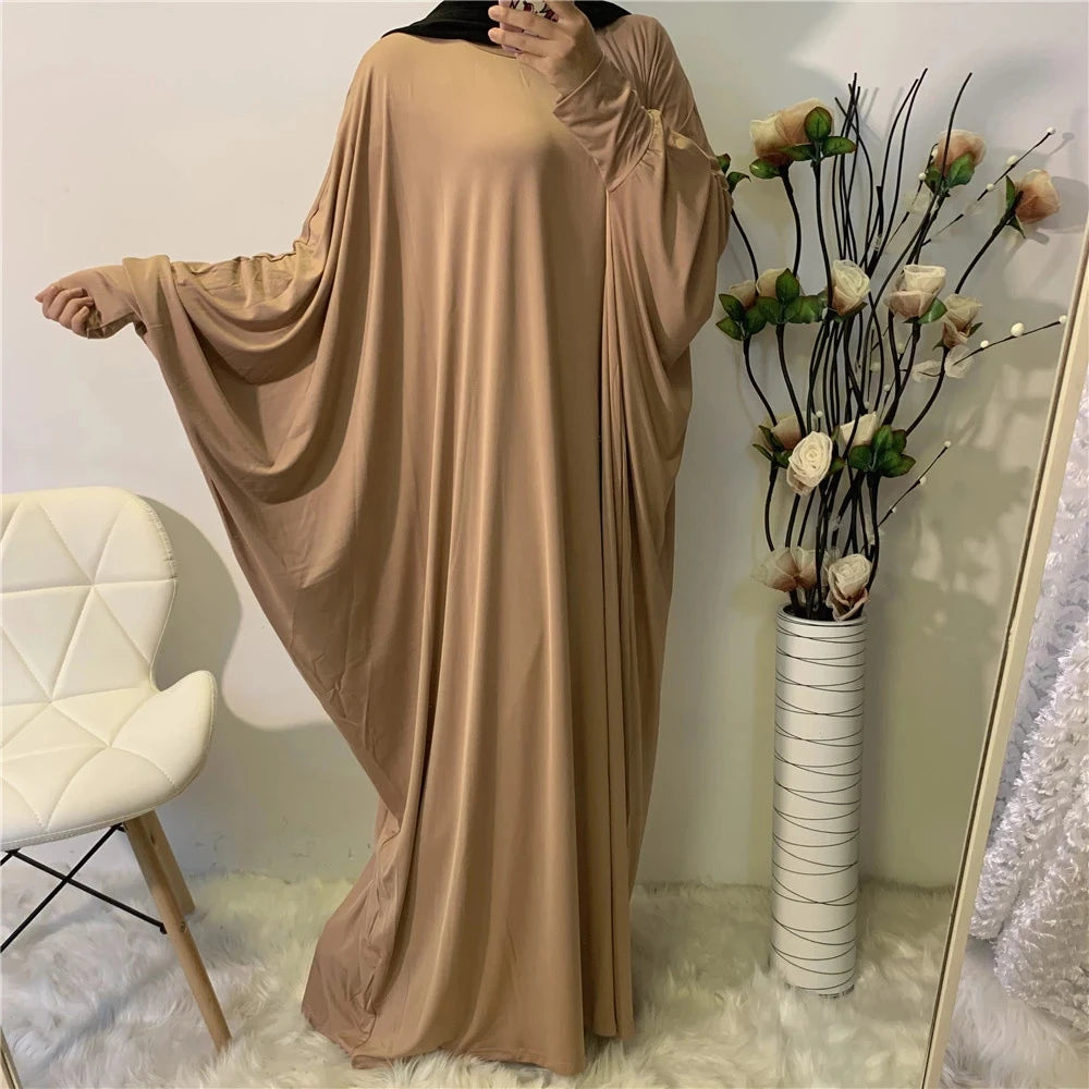Batwing Sleeve Prayer Dress - Traditional Pullover Abaya