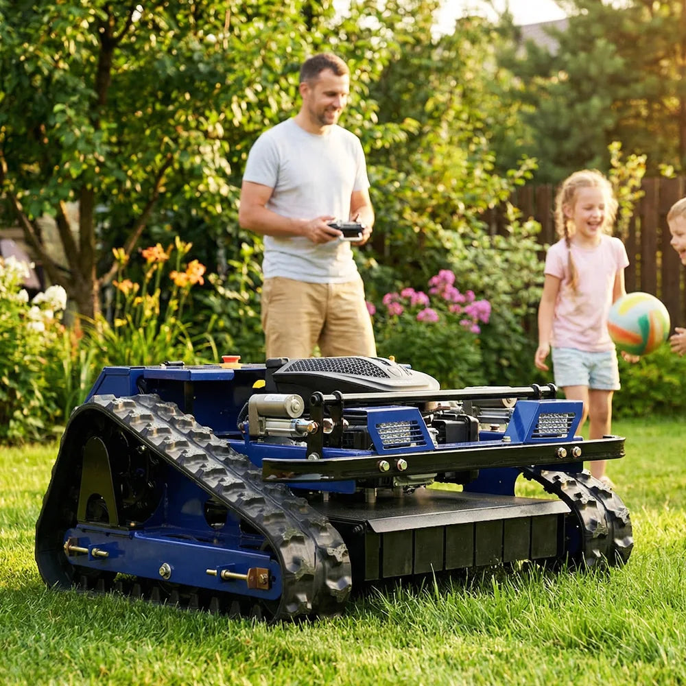 LANDWARD CM800BL Crawler Remote Control Lawn Mower | 10HP Diesel | CE Certified