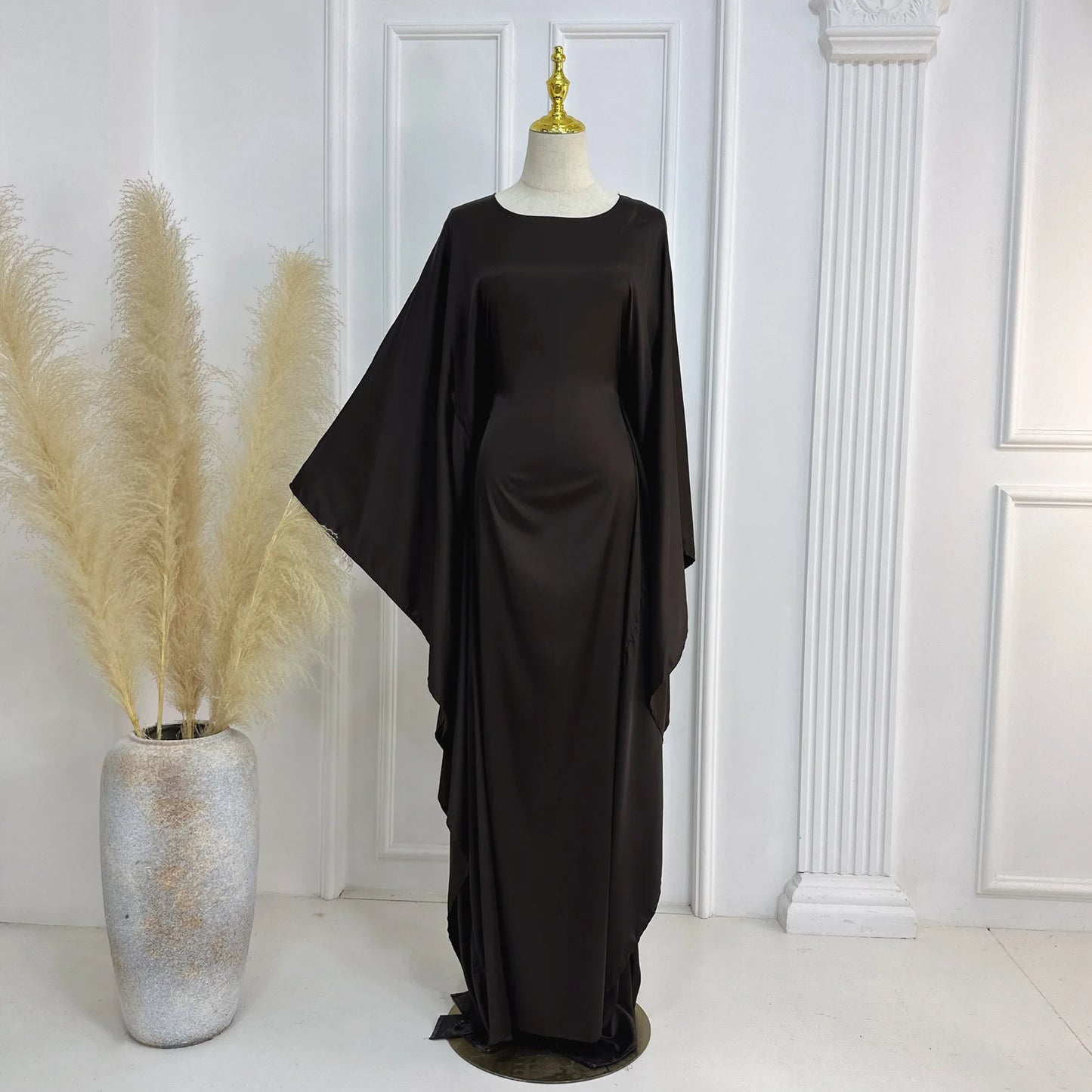 Butterfly Sleeve Abaya with Belt - Elegant Party Dress