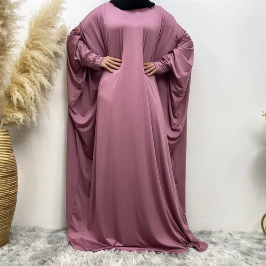 Batwing Sleeve Prayer Dress - Traditional Pullover Abaya