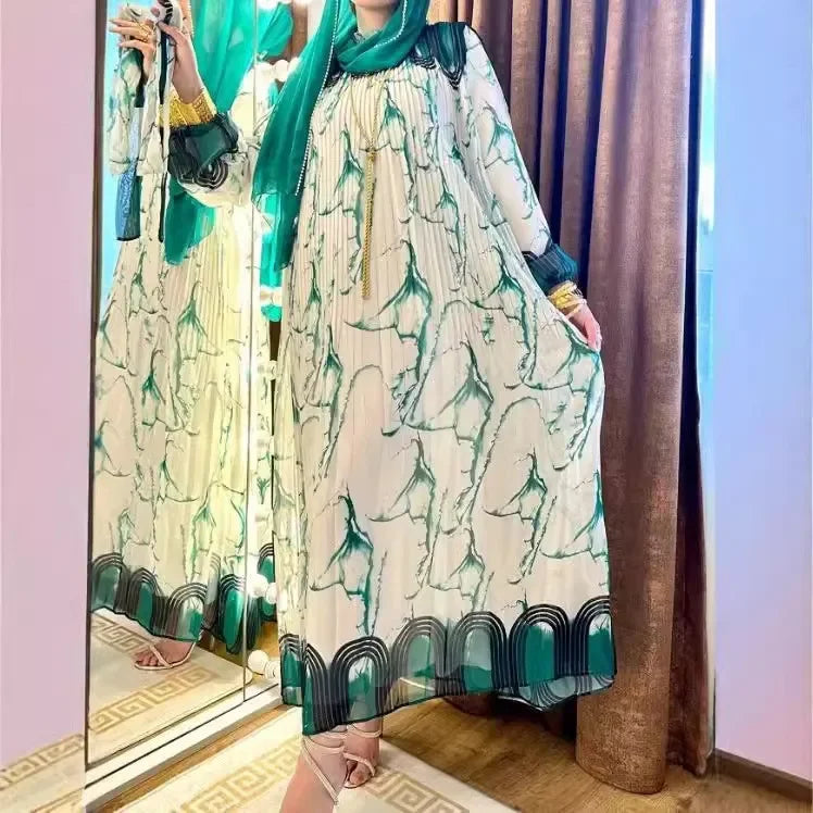 Print Long Robe - Gorgeous Party Abaya