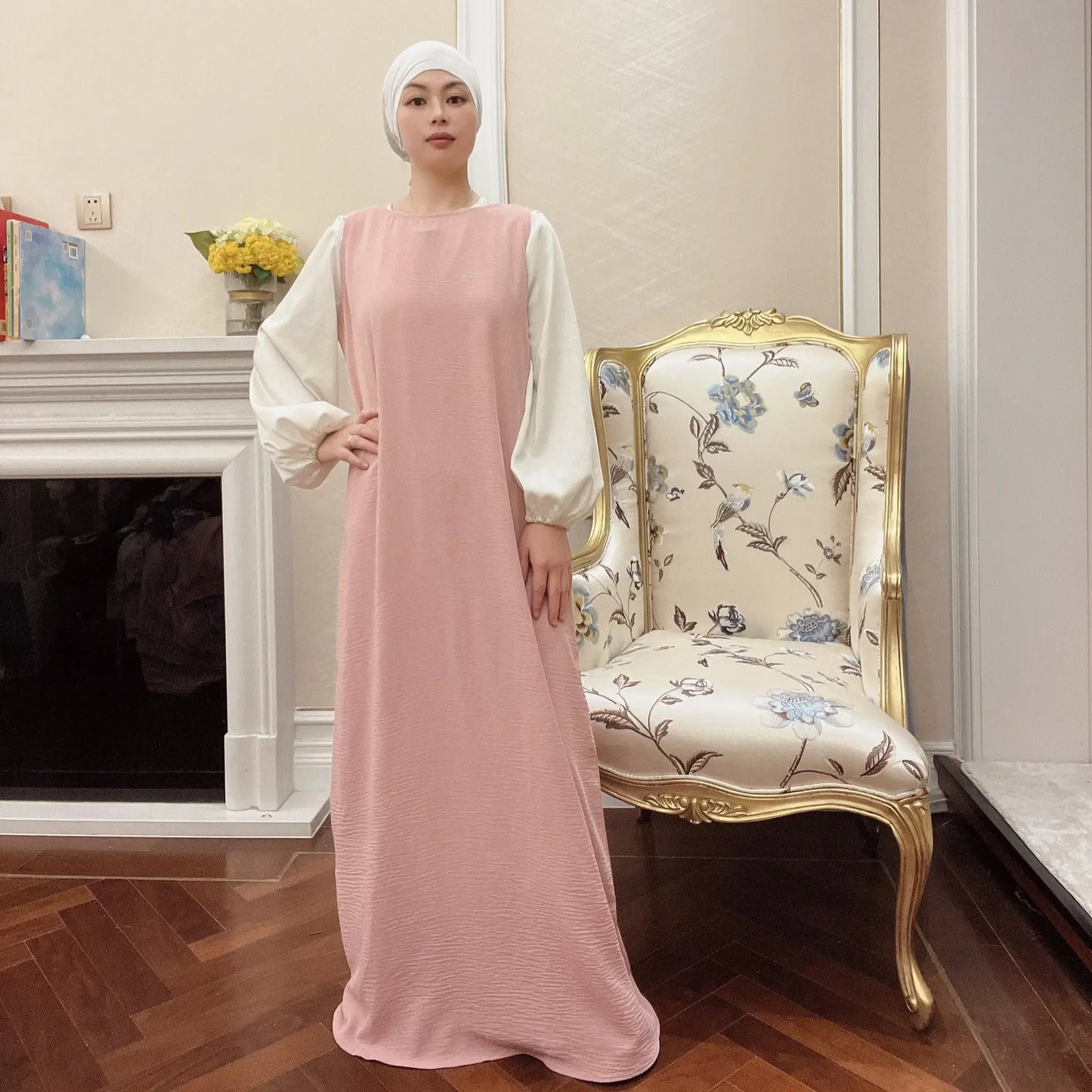 Long Khimar Prayer Set - 2 Piece Pullover Jilbab for Women