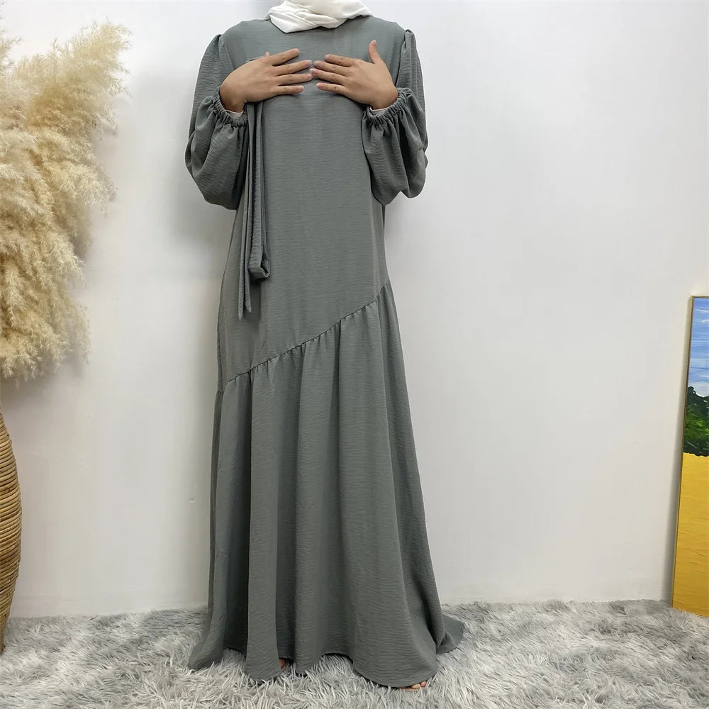 Muslim Fashion Abaya Dress - Long Sleeve Turkish Modest Wear