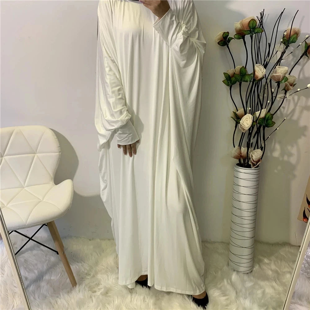 Batwing Sleeve Prayer Dress - Traditional Pullover Abaya