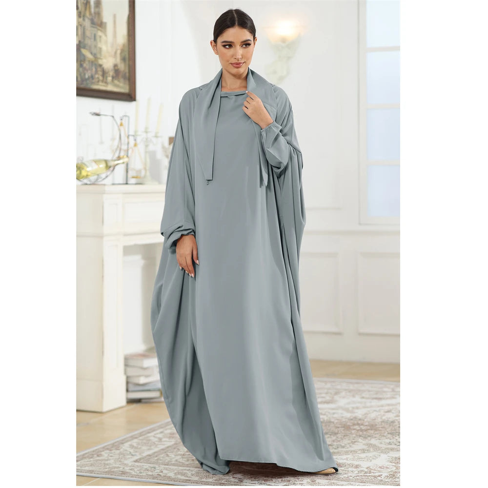 Butterfly Sleeve Prayer Abaya - Modest Ramadan Kaftan