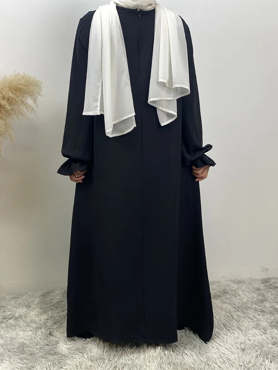 Luxury Dubai Kaftan Abaya with Pockets - Elegant Long Dress for Women | Ramadan & Eid