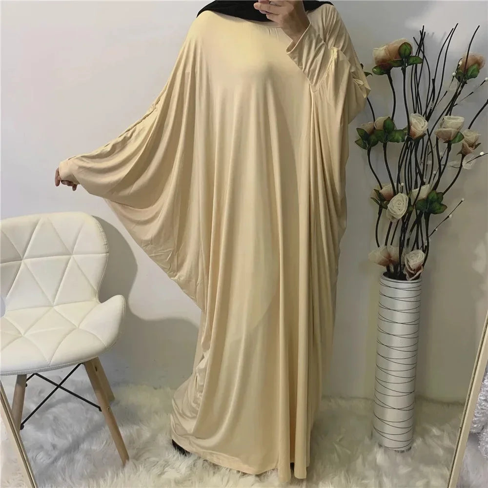Batwing Sleeve Prayer Dress - Traditional Pullover Abaya