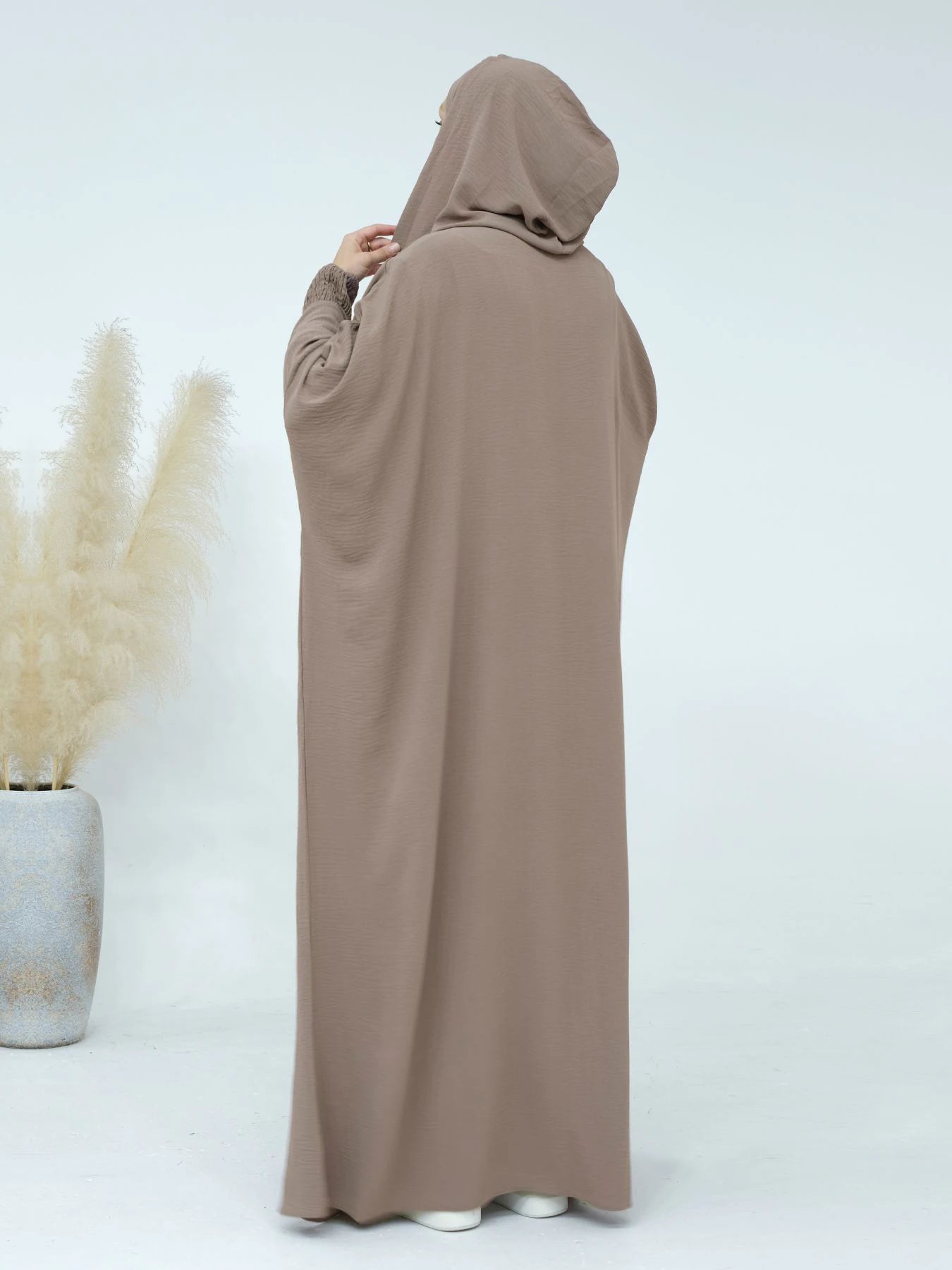 Premium Hooded Abaya Dress - Modest Islamic Clothing with Tassel Detail