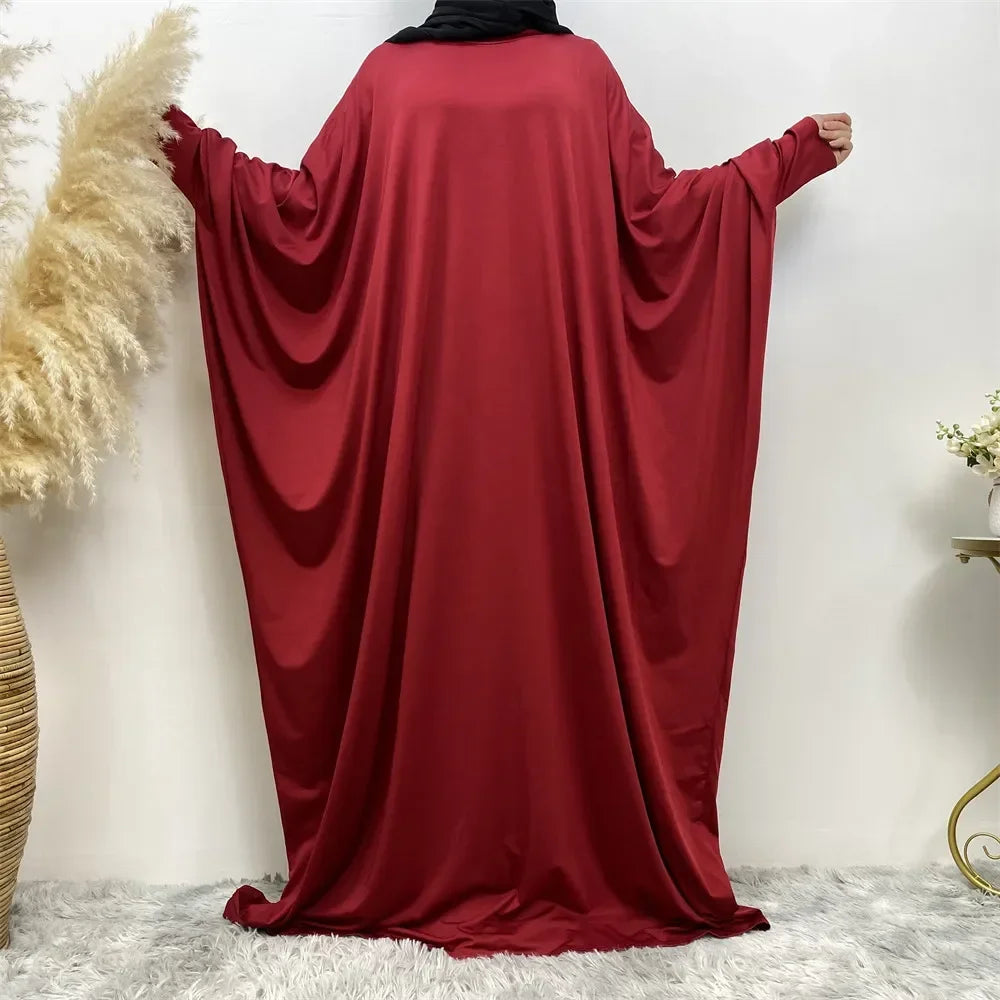 Batwing Sleeve Prayer Dress - Traditional Pullover Abaya