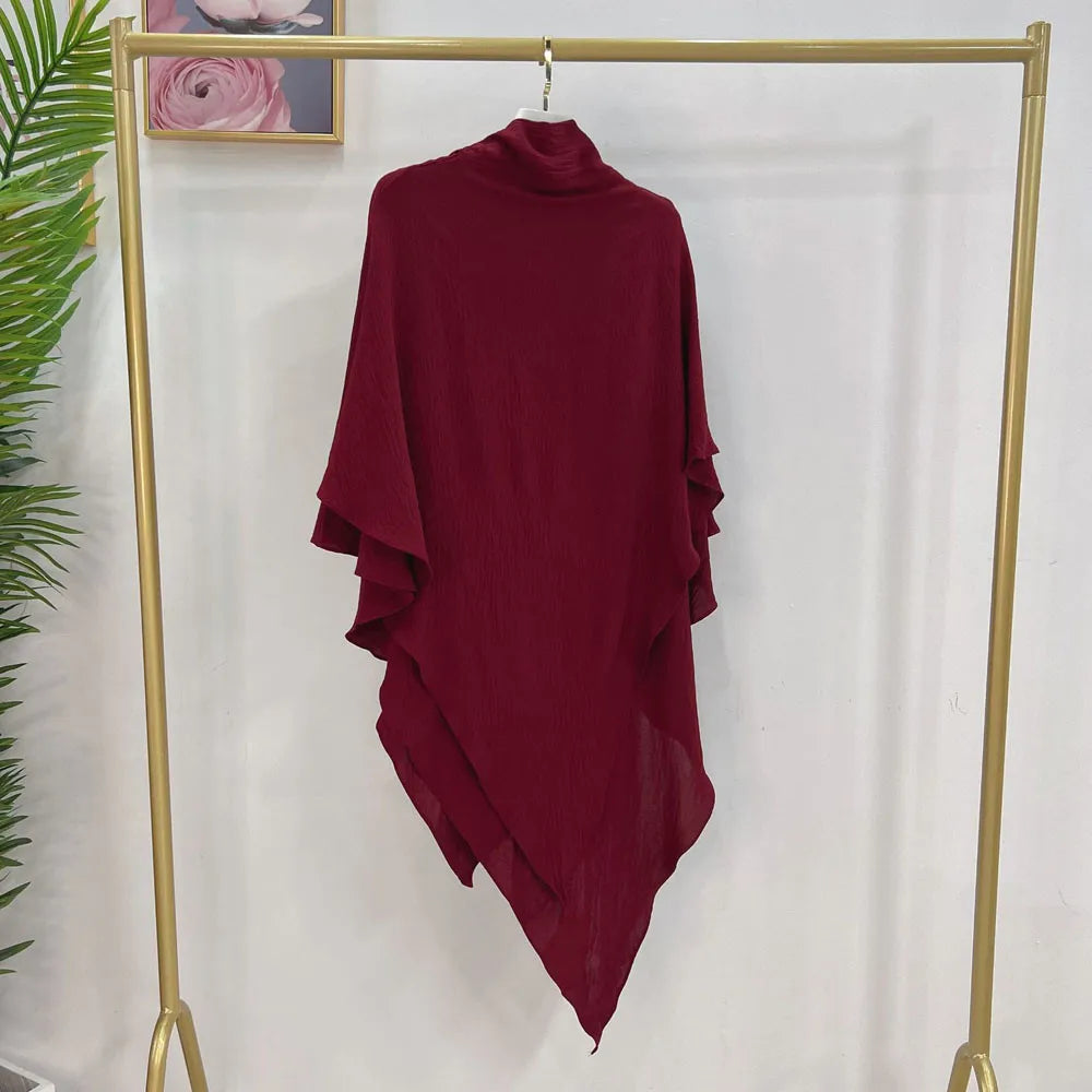 Long Khimar Prayer Garment - Overhead Hijab Pullover