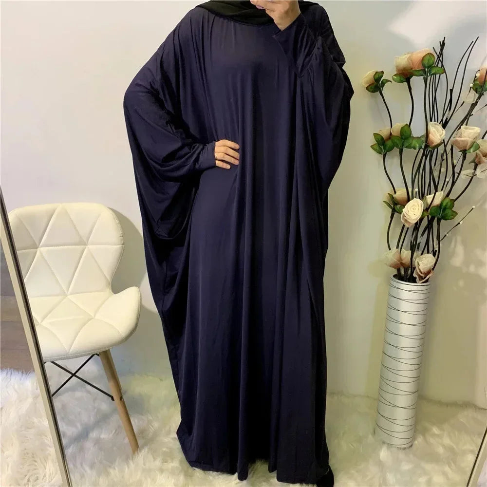 Batwing Sleeve Prayer Dress - Traditional Pullover Abaya