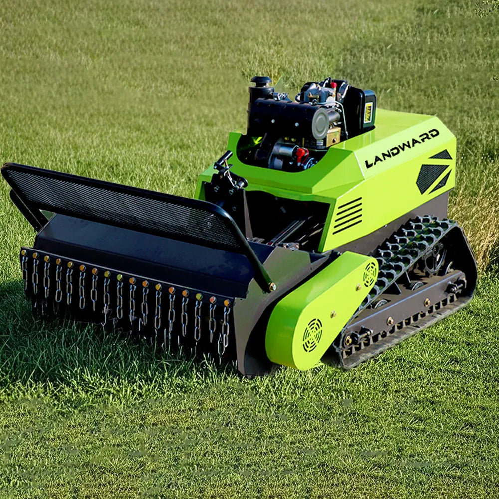 LANDWARD CM800BL Crawler Remote Control Lawn Mower | 10HP Diesel | CE Certified