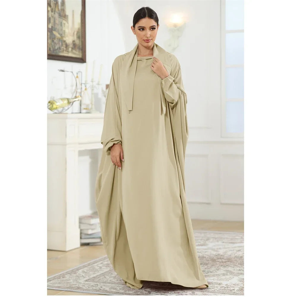 Butterfly Sleeve Prayer Abaya - Modest Ramadan Kaftan