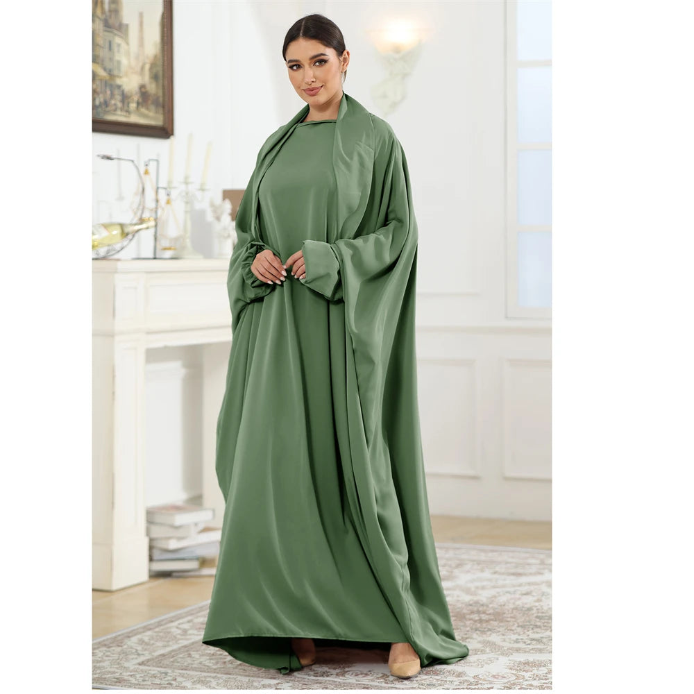 Butterfly Sleeve Prayer Abaya - Modest Ramadan Kaftan