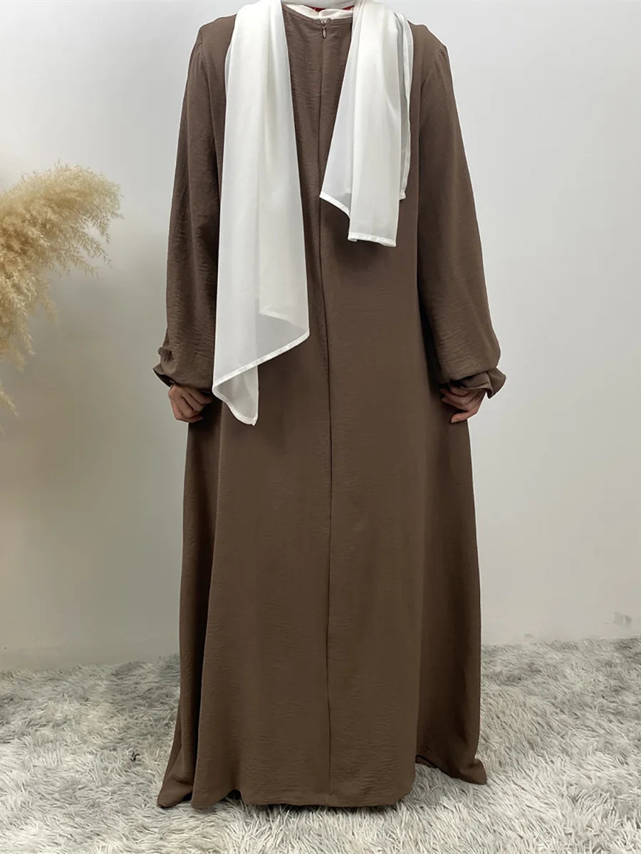 Luxury Dubai Kaftan Abaya with Pockets - Elegant Long Dress for Women | Ramadan & Eid