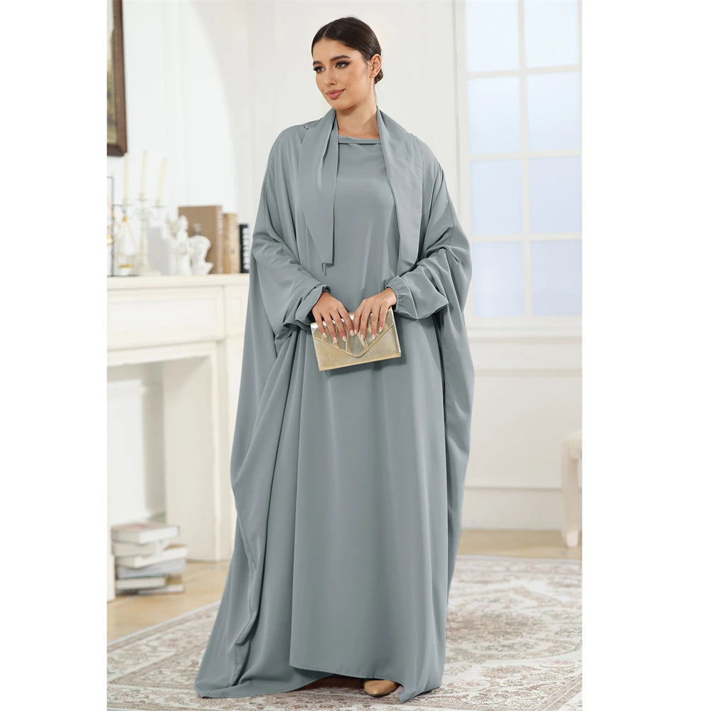 Butterfly Sleeve Prayer Abaya - Modest Ramadan Kaftan