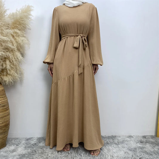 Muslim Fashion Abaya Dress - Long Sleeve Turkish Modest Wear