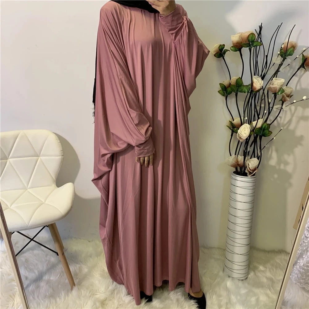 Batwing Sleeve Prayer Dress - Traditional Pullover Abaya