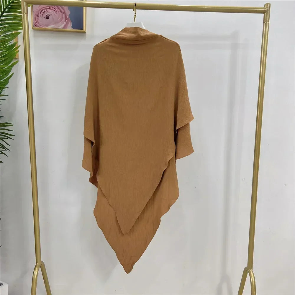 Long Khimar Prayer Garment - Overhead Hijab Pullover