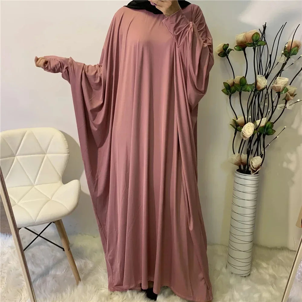 Batwing Sleeve Prayer Dress - Traditional Pullover Abaya