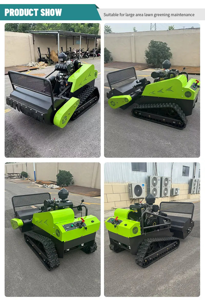 80cm Remote-Control Crawler Weeding Machine – Professional Orchard Grass Cutter