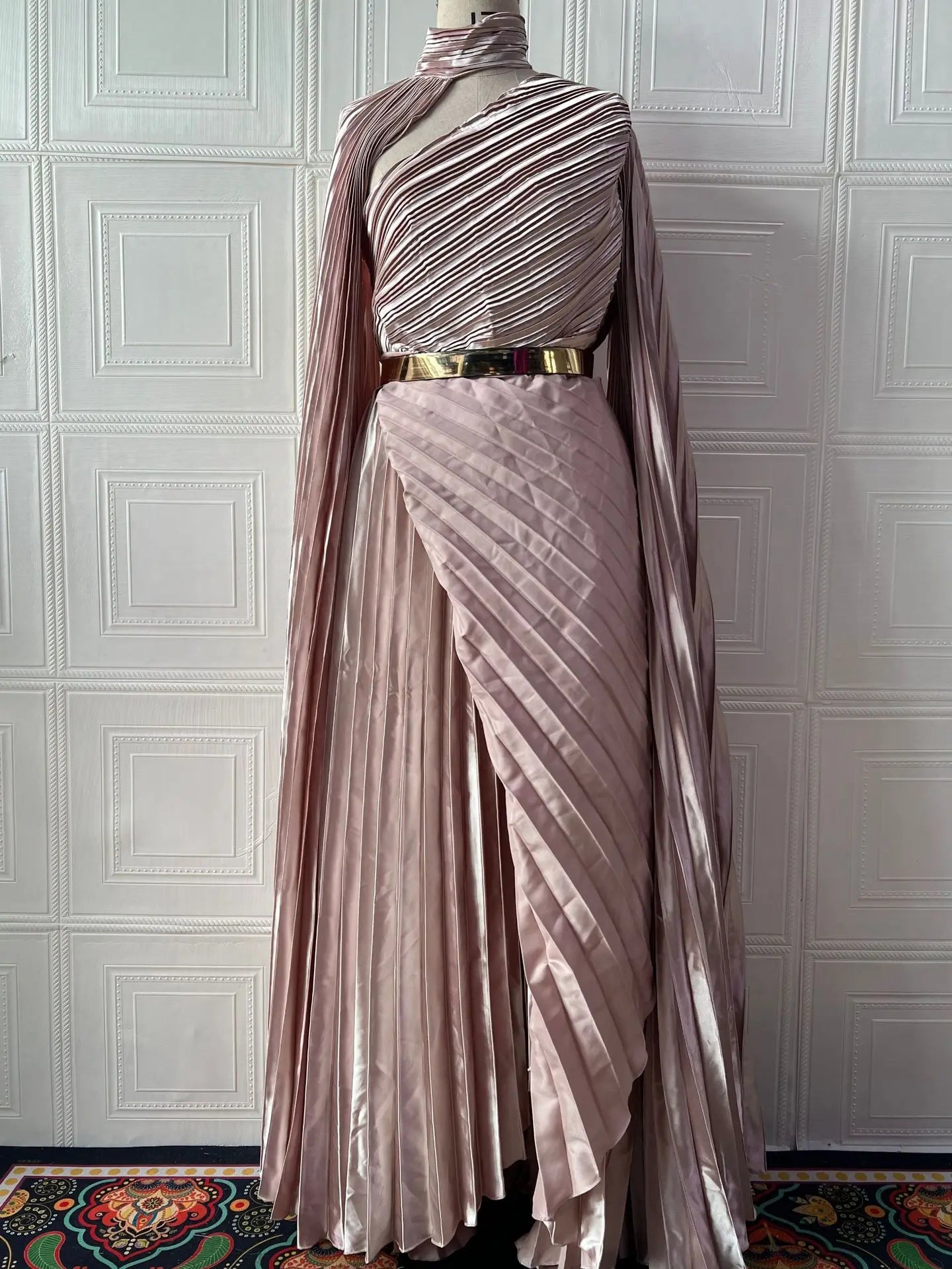 Muslim Dress Abaya Women Party Dresses Irregular Folds Jalabiya Kaftan Vestidos Arab Long Robe Ramadan Morocco Dubai Abayas