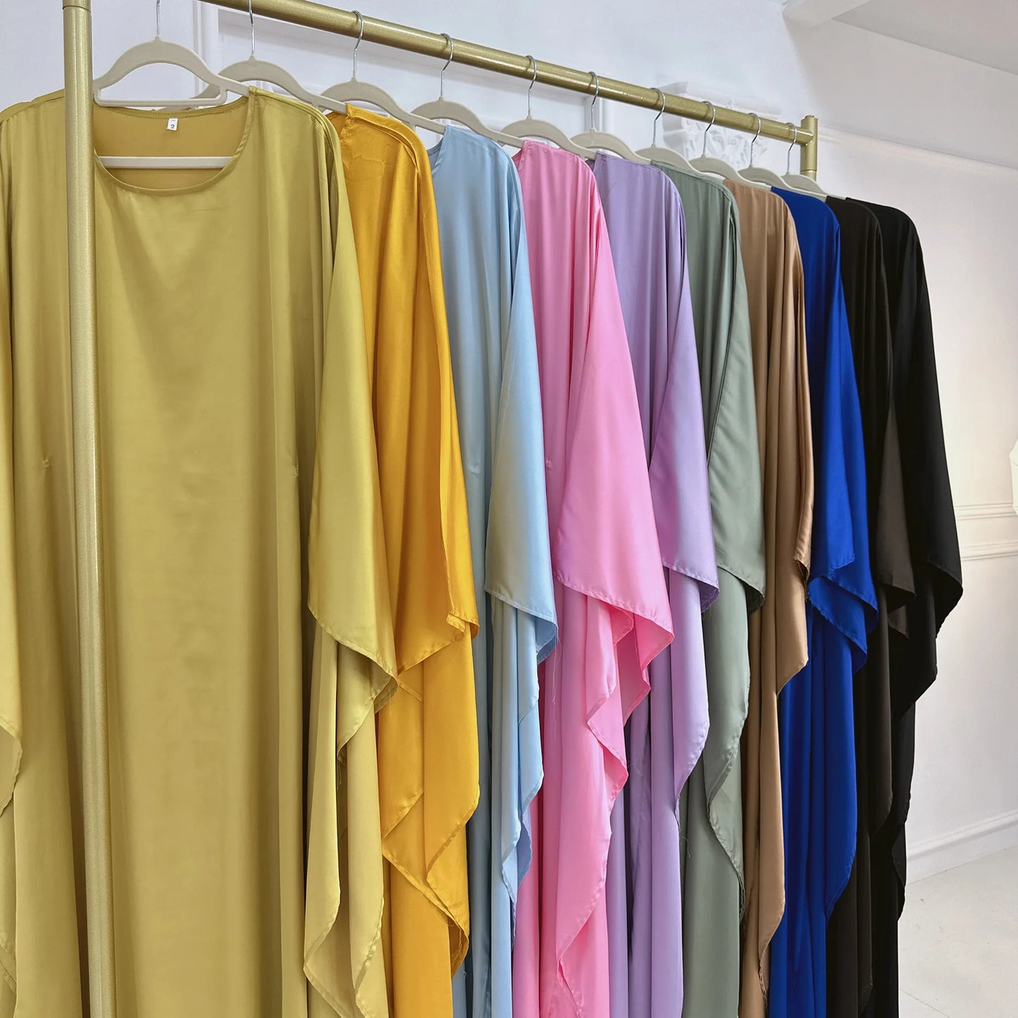 Butterfly Sleeve Abaya with Belt - Elegant Party Dress