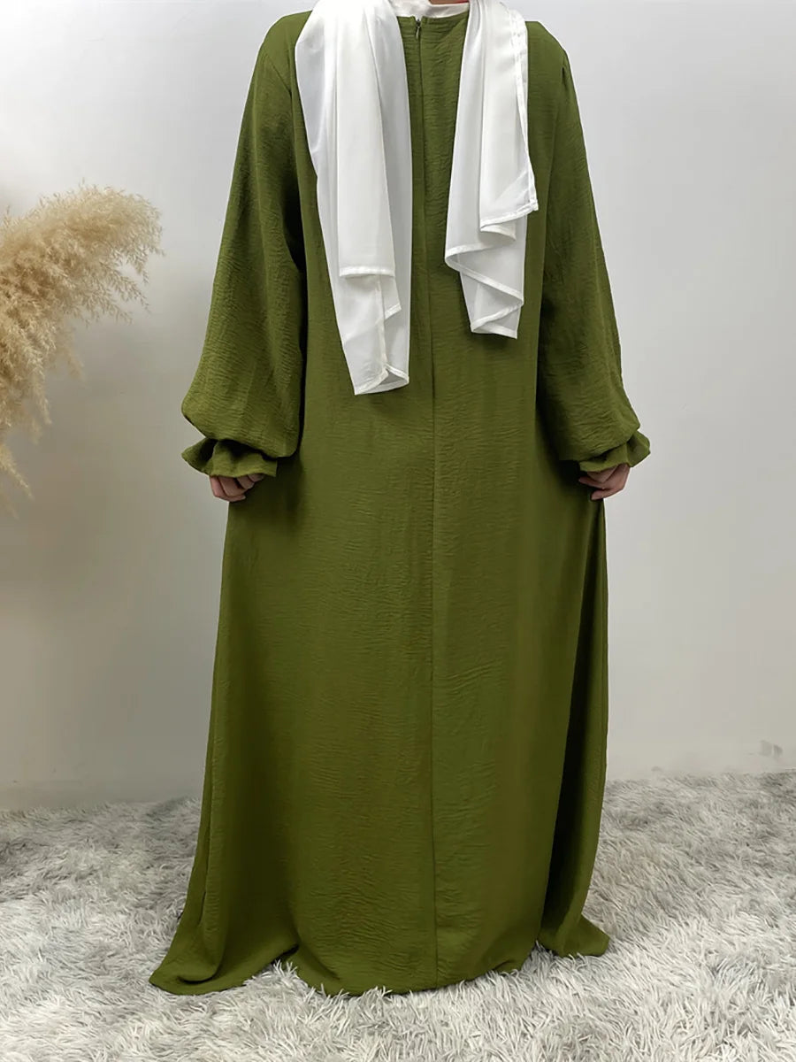 Luxury Dubai Kaftan Abaya with Pockets - Elegant Long Dress for Women | Ramadan & Eid