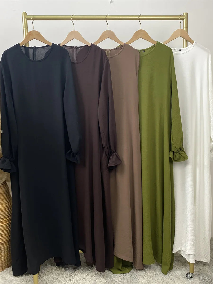 Luxury Dubai Kaftan Abaya with Pockets - Elegant Long Dress for Women | Ramadan & Eid