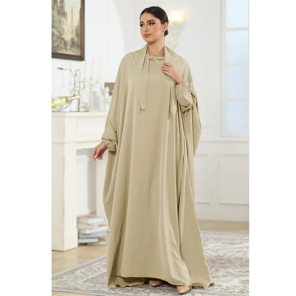Butterfly Sleeve Prayer Abaya - Modest Ramadan Kaftan