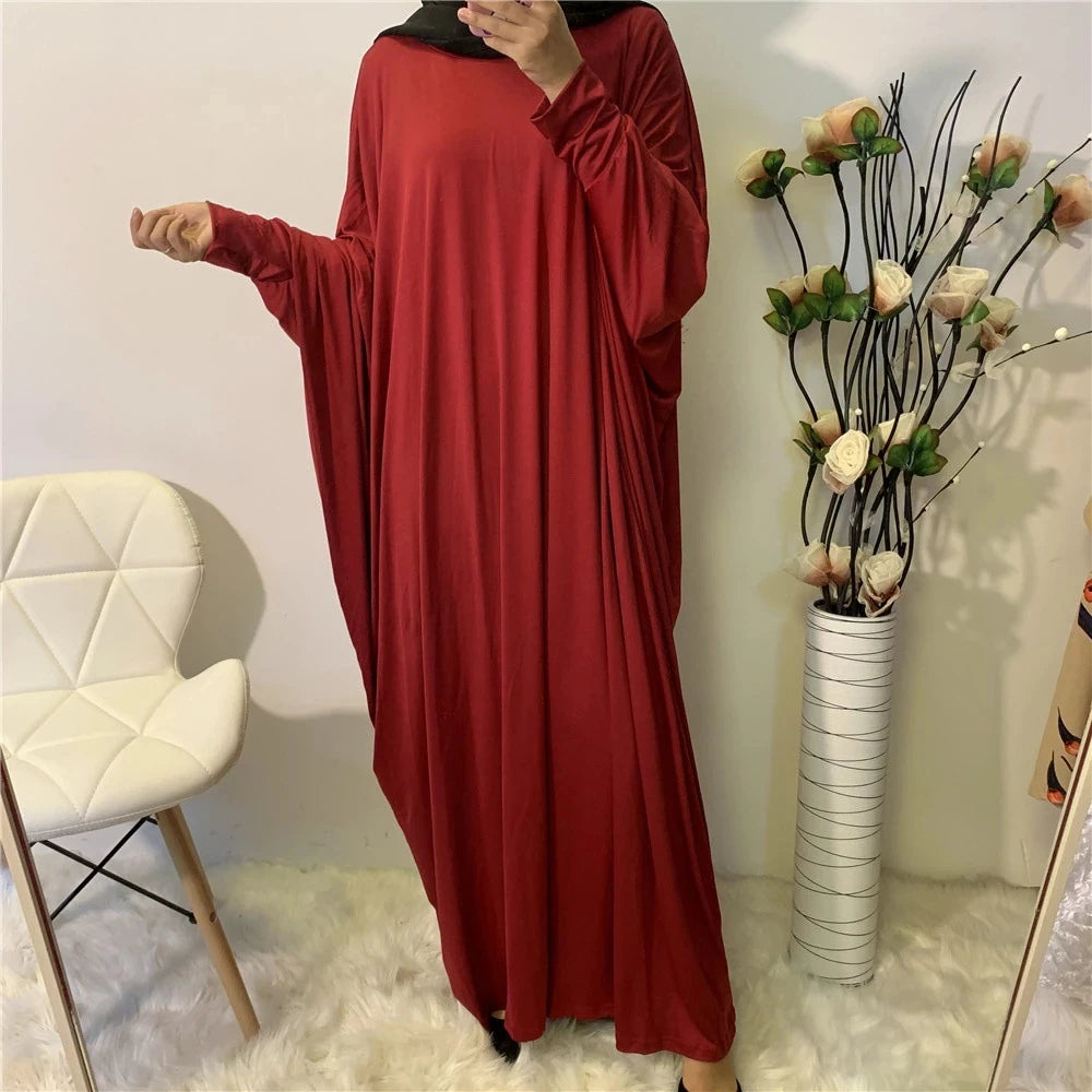 Batwing Sleeve Prayer Dress - Traditional Pullover Abaya