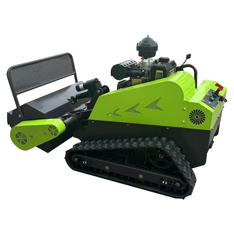 80cm Remote-Control Crawler Weeding Machine – Professional Orchard Grass Cutter