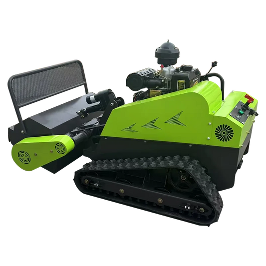 80cm Remote-Control Crawler Weeding Machine – Professional Orchard Grass Cutter