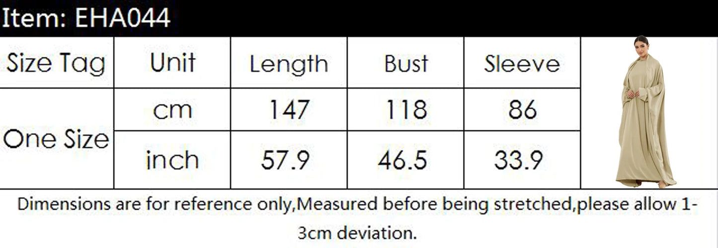 Butterfly Sleeve Prayer Abaya - Modest Ramadan Kaftan