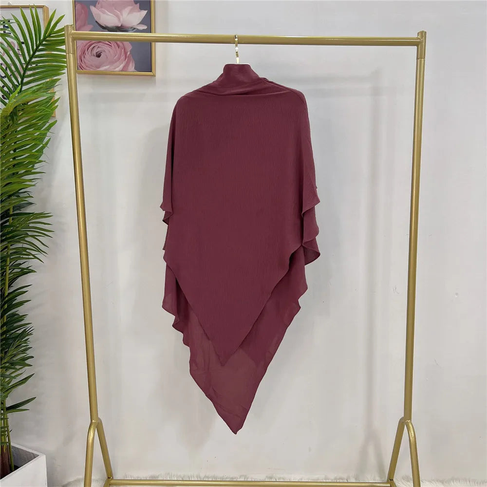 Long Khimar Prayer Garment - Overhead Hijab Pullover