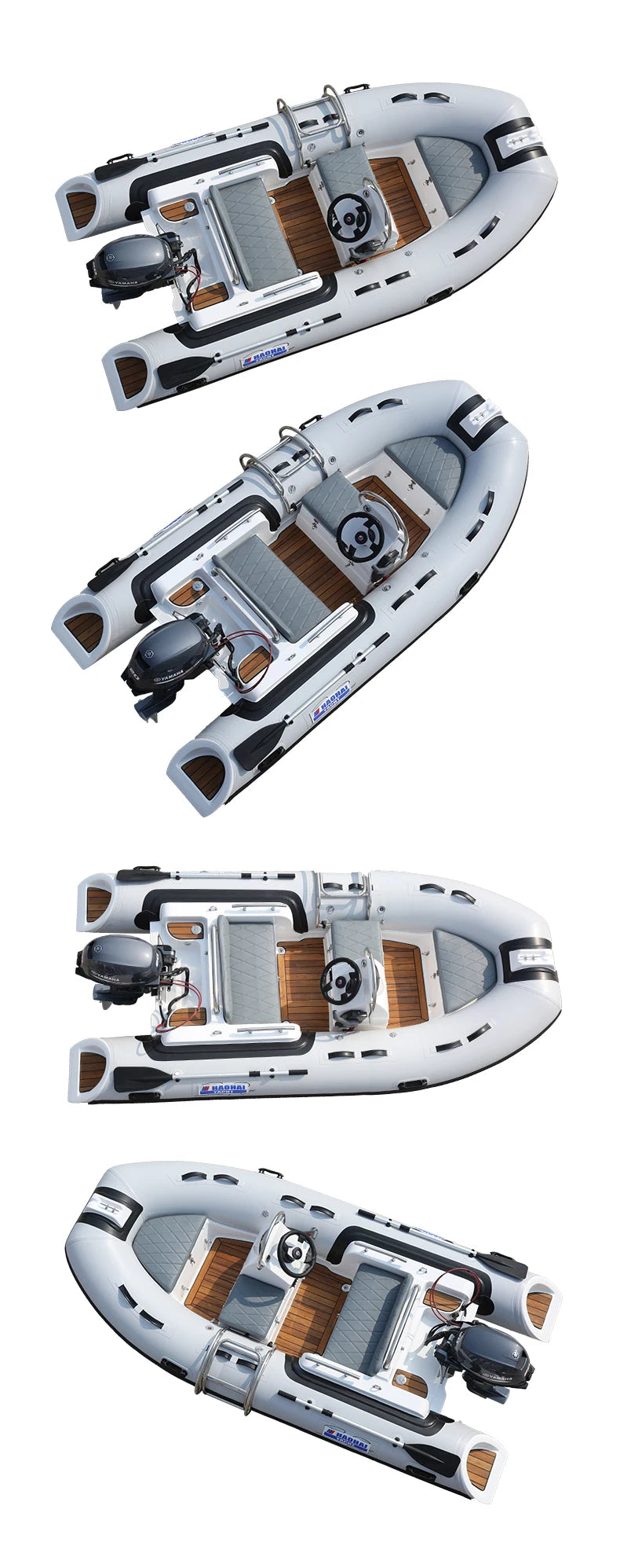 RIB360C 11.8ft Inflatable Fishing Boat - 5 Person Capacity with Console