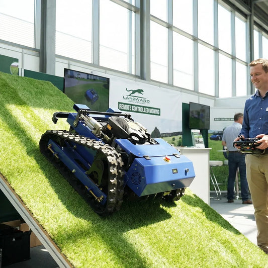 LANDWARD CM800BL Crawler Remote Control Lawn Mower | 10HP Diesel | CE Certified