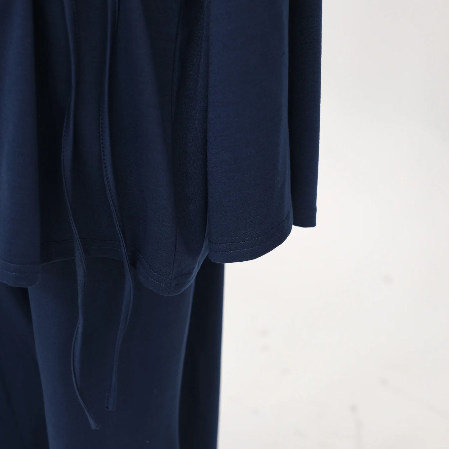 Plain 2-Piece Set - Top & Pants Modest Outfit