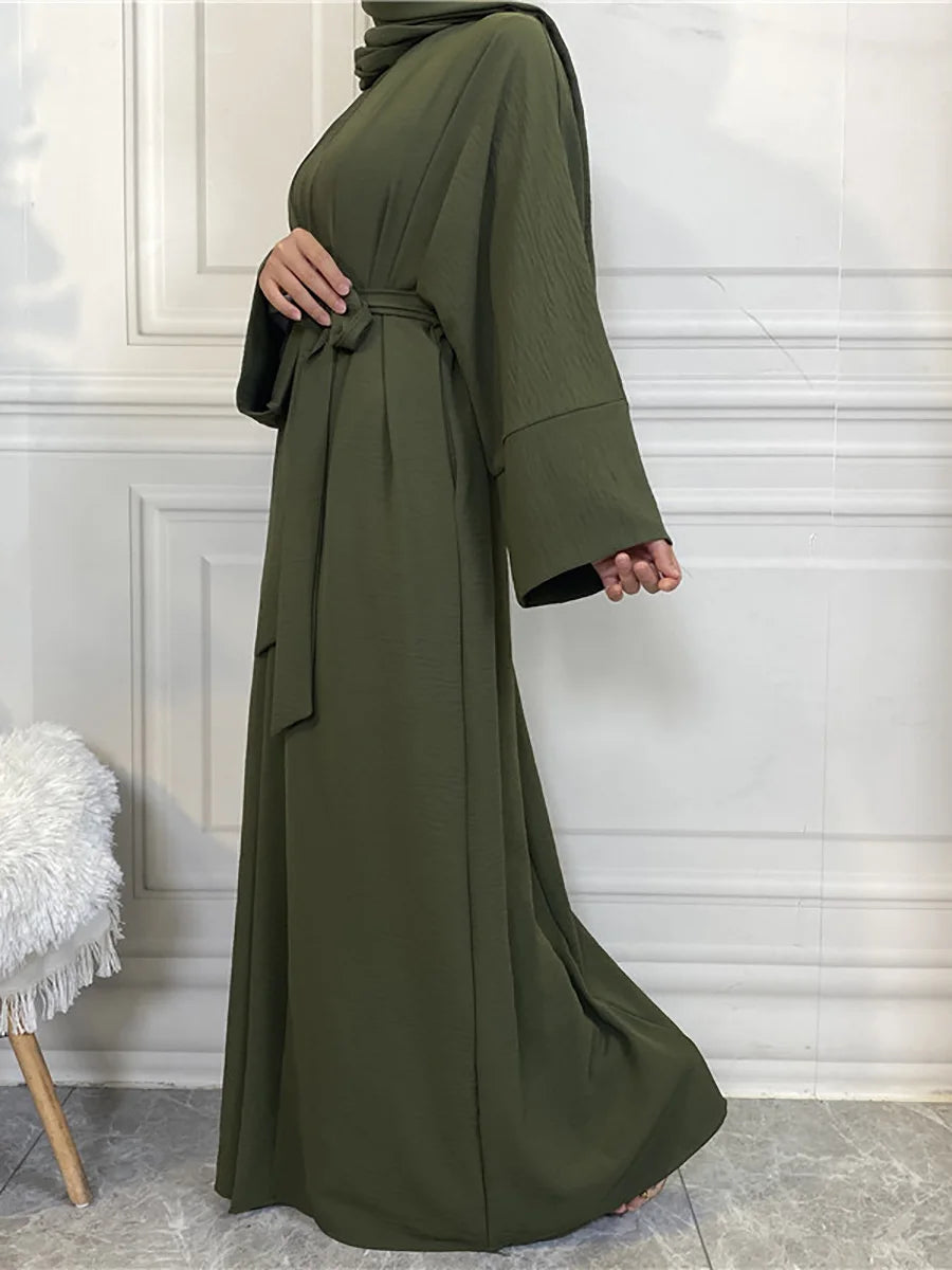 Complete Abaya Suit with Hijab - Modest Cardigan Set