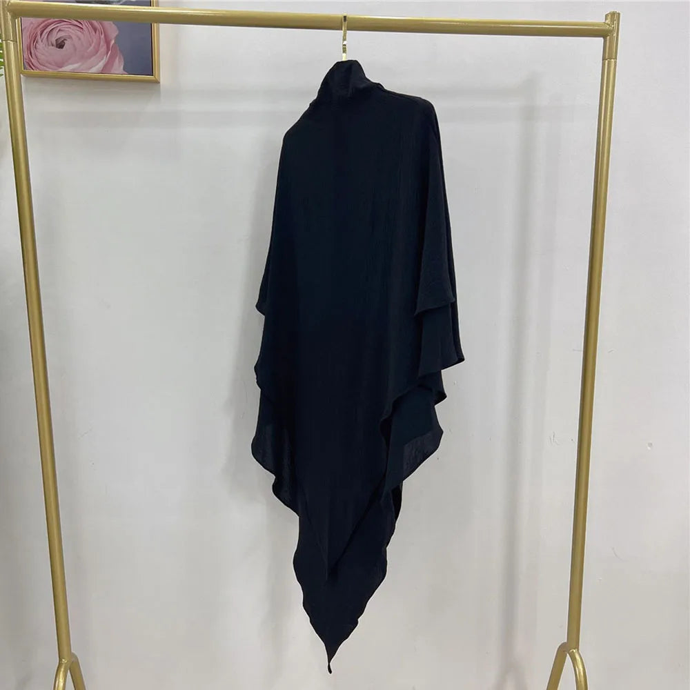 Long Khimar Prayer Garment - Overhead Hijab Pullover