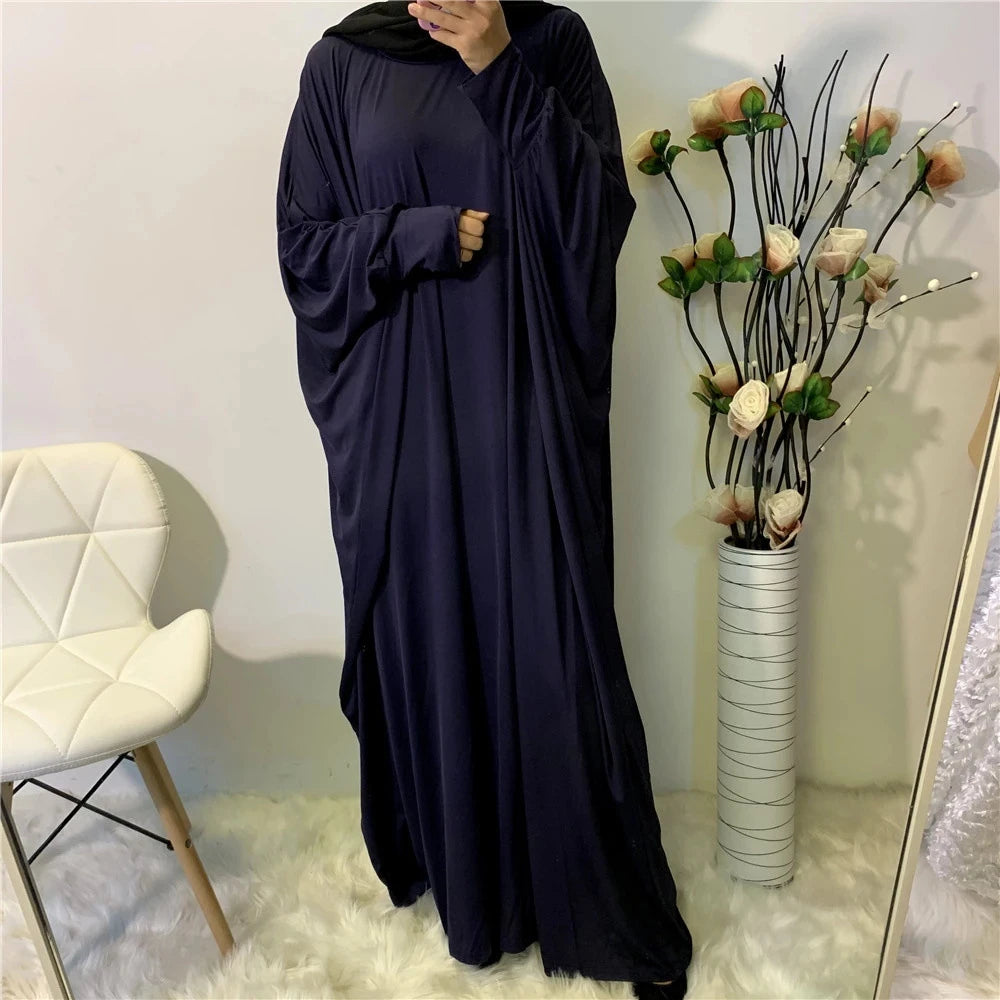 Batwing Sleeve Prayer Dress - Traditional Pullover Abaya