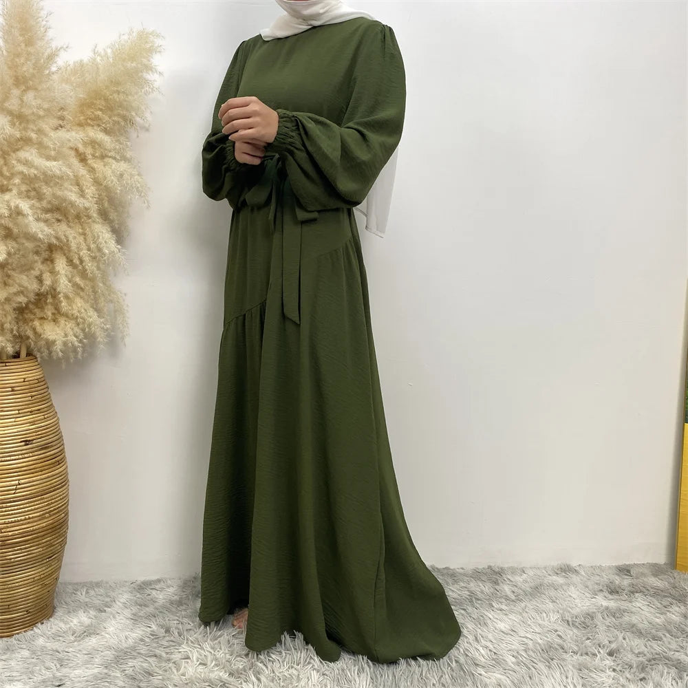 Muslim Fashion Abaya Dress - Long Sleeve Turkish Modest Wear